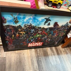 Marvel Heroes Wall Art with Black Frame